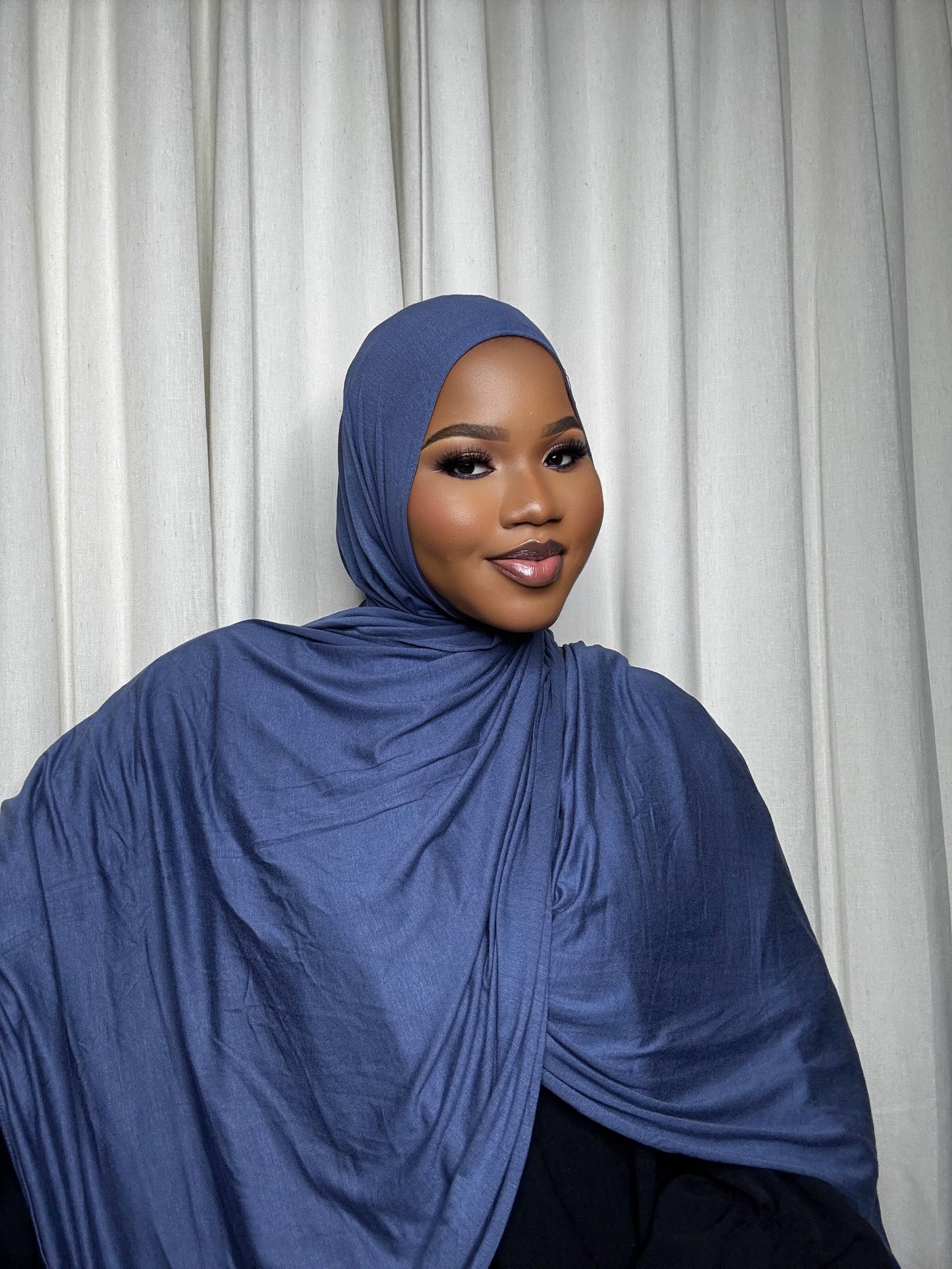 Midnight Blue Jersey Hijab