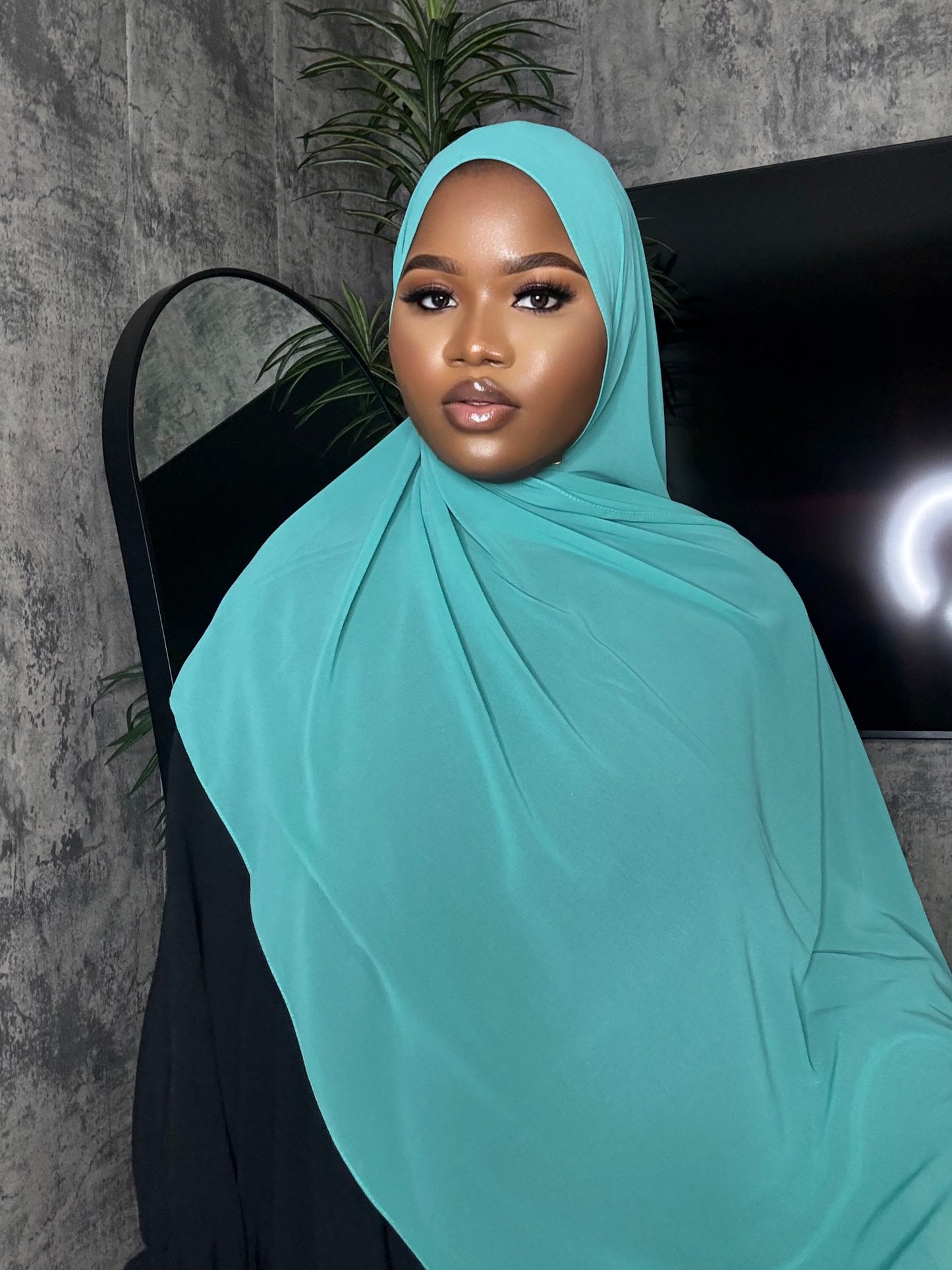 Blue Chiffon Hijab