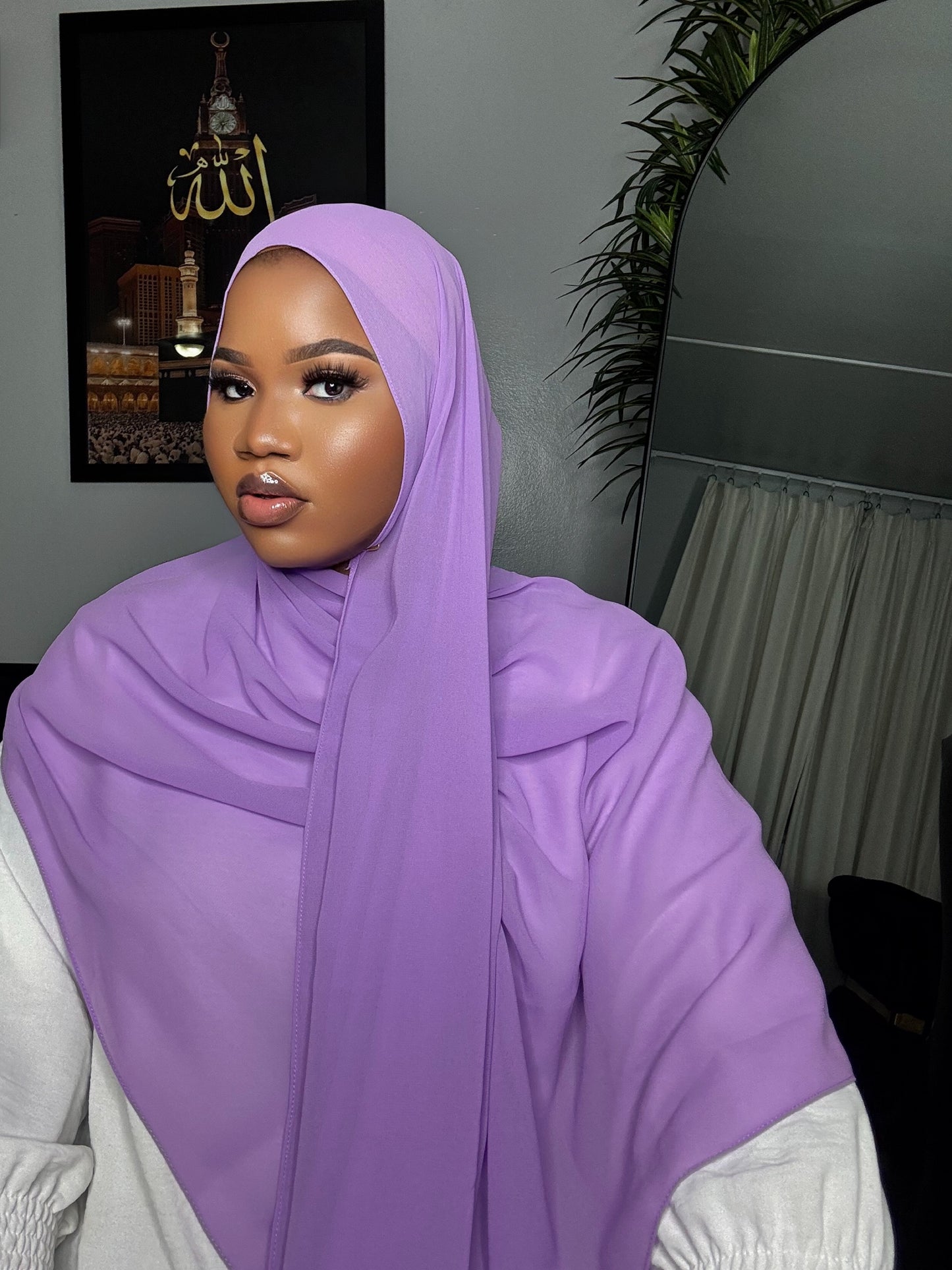 Lavender Chiffon Hijab