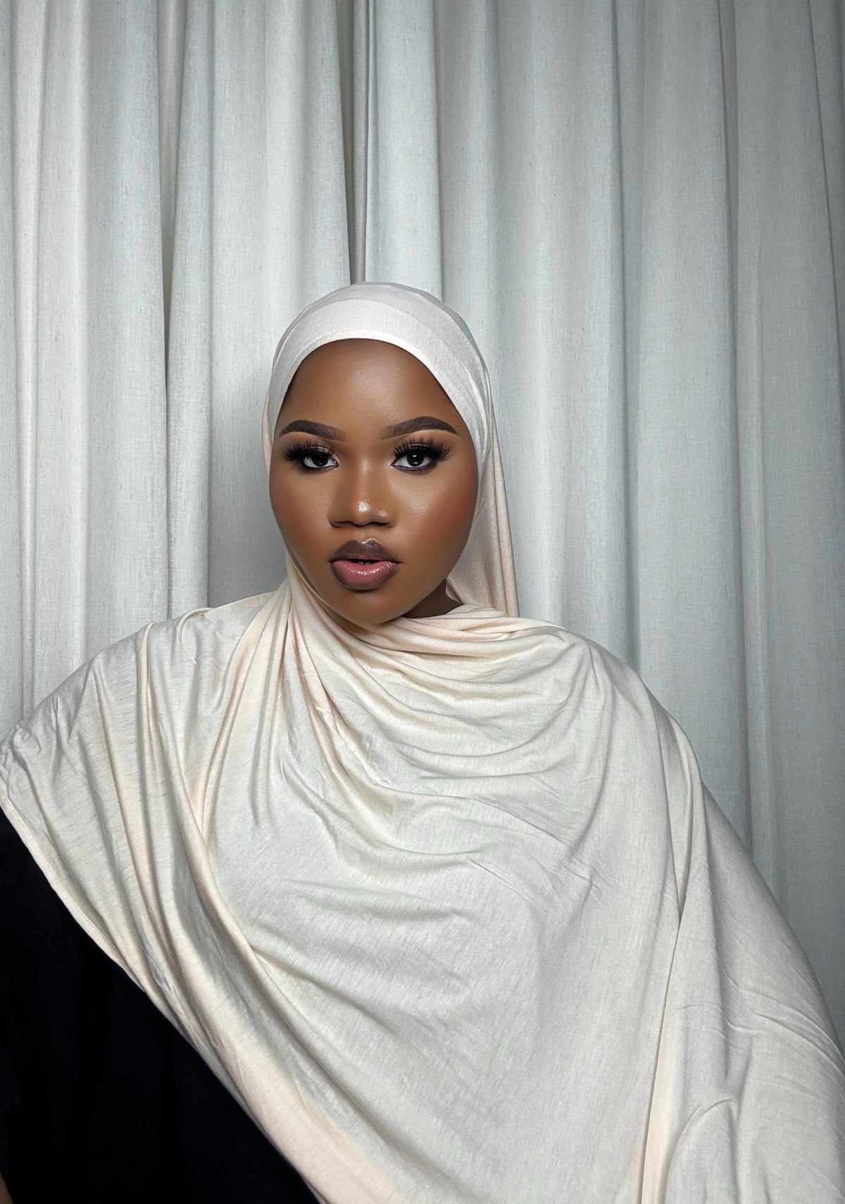 Jersey Hijab-Cream