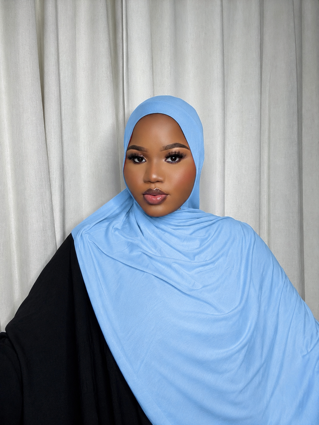 Jersey Hijab-Sky Blue