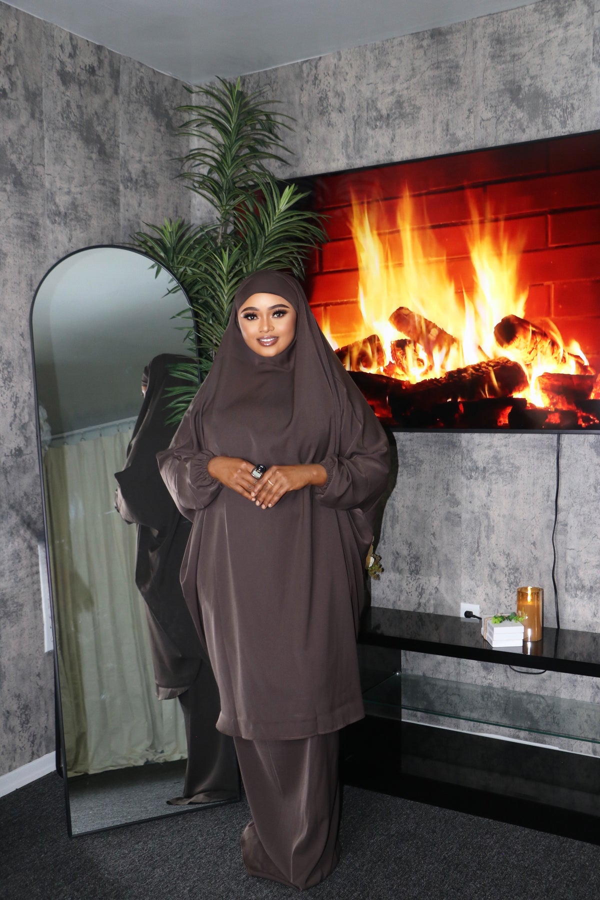 Dark Chocolate Two-Piece Jilbab