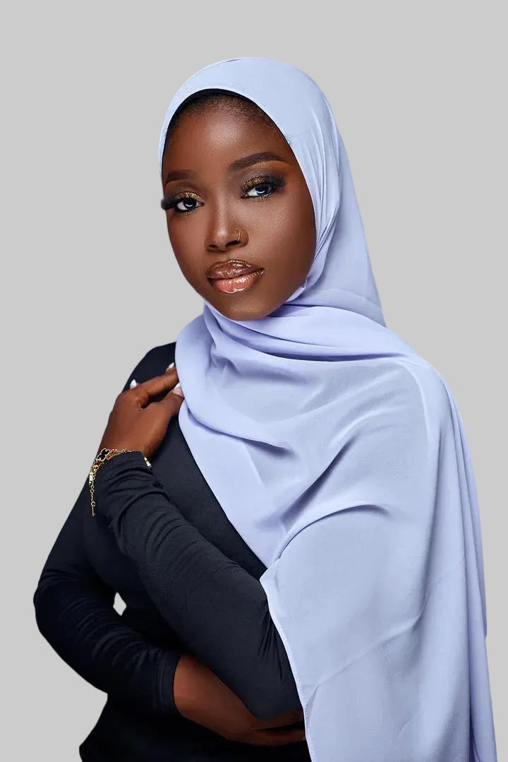 Sky Blue Chiffon Hijab