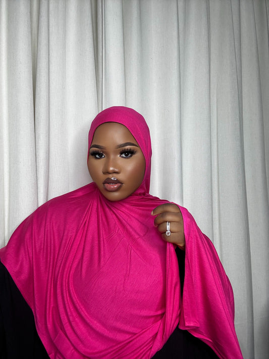 Jersey Hijab- Hot Pink