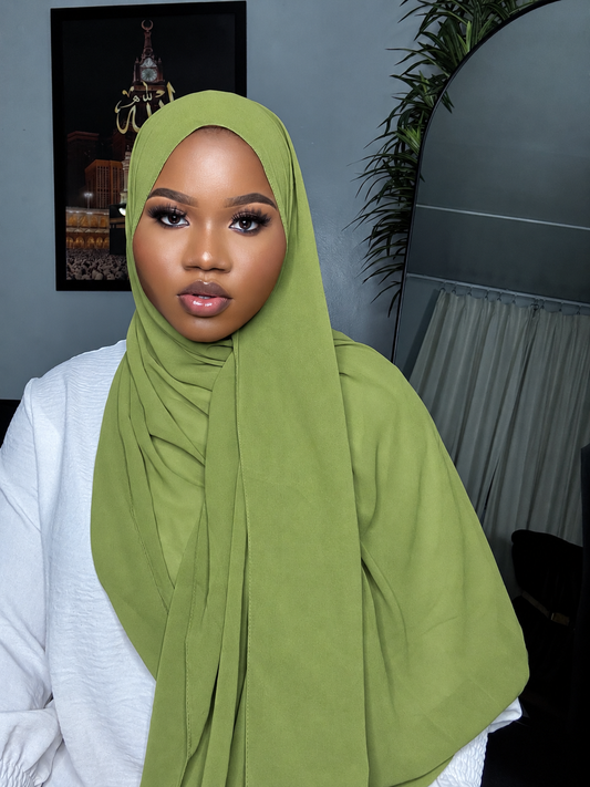 Lime Green Chiffon Hijab