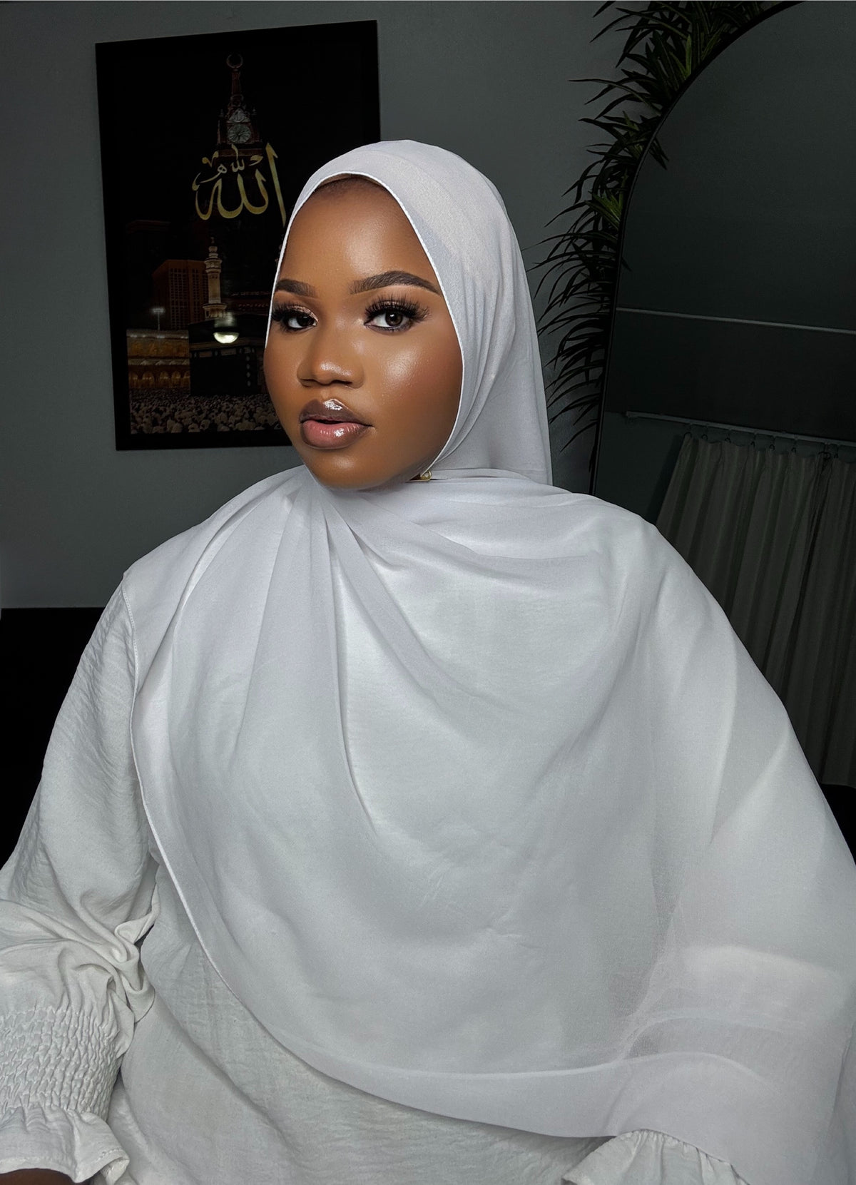 White Chiffon Hijab