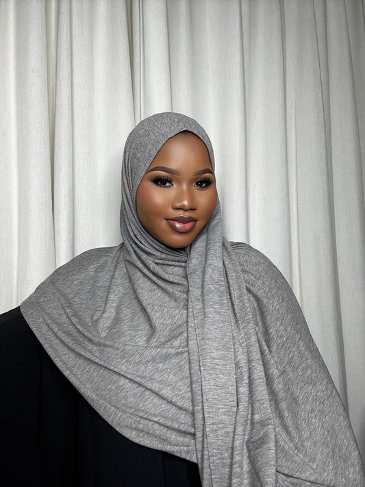 Gray Jersey Hijab