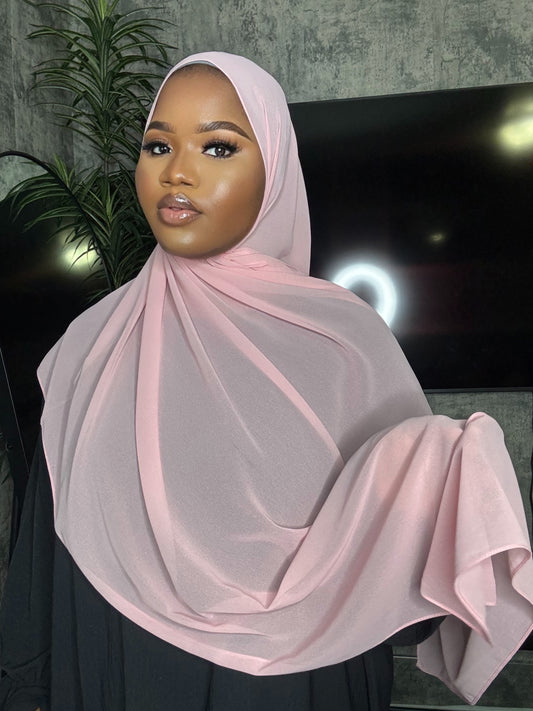 Light Pink Chiffon Hijab