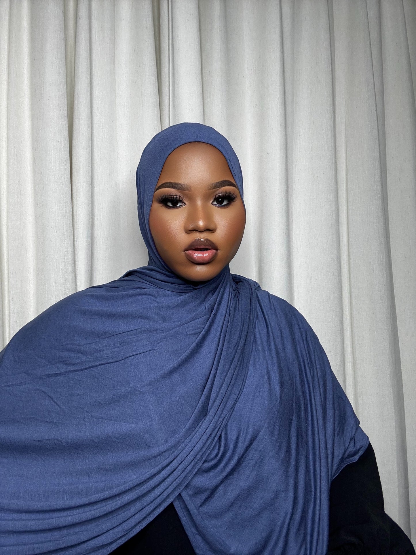 Midnight Blue Jersey Hijab