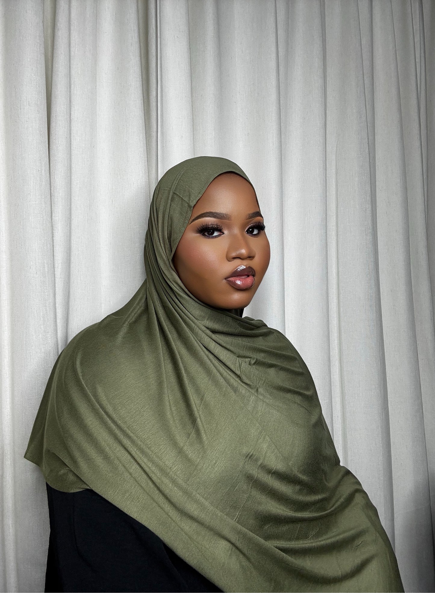 Olive Jersey Hijab