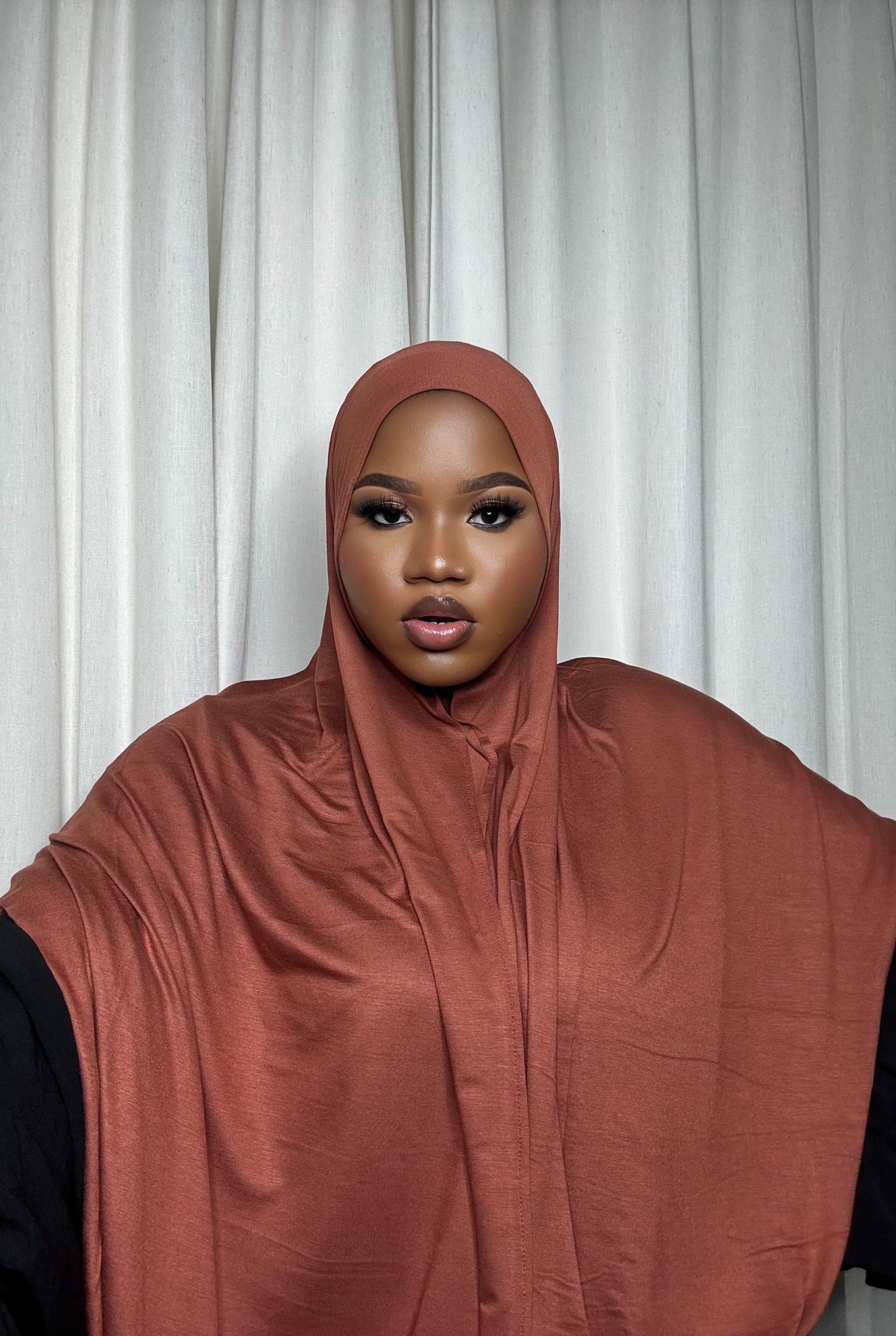 Jersey Hijab-Dark Orange