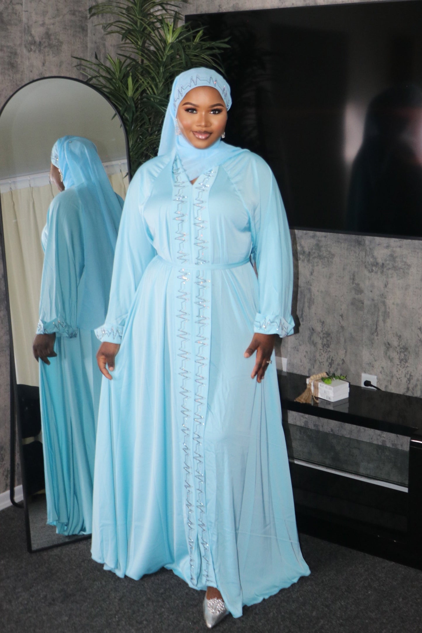 Sky Blue ~Abaya Dress