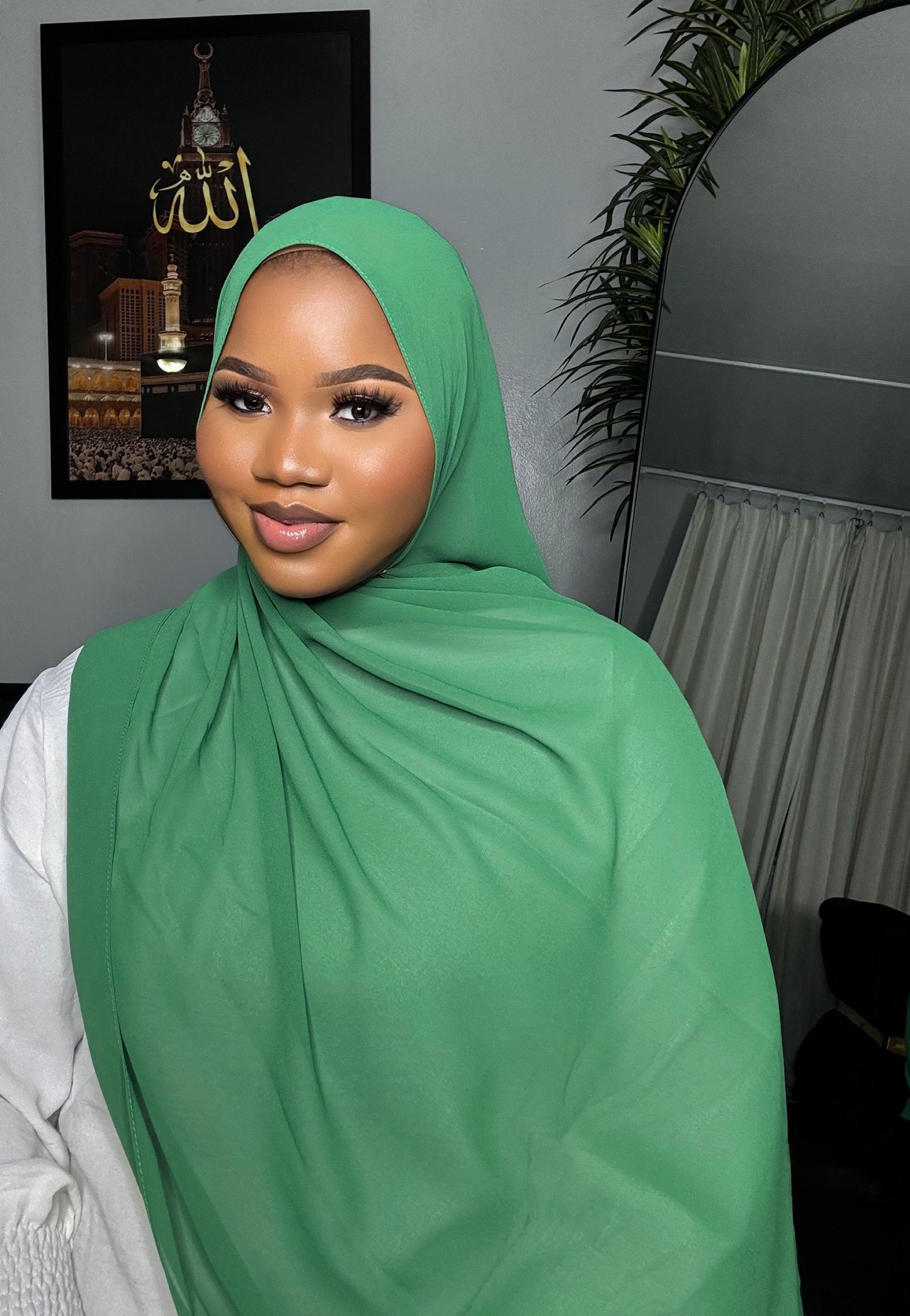 Green Chiffon Hijab
