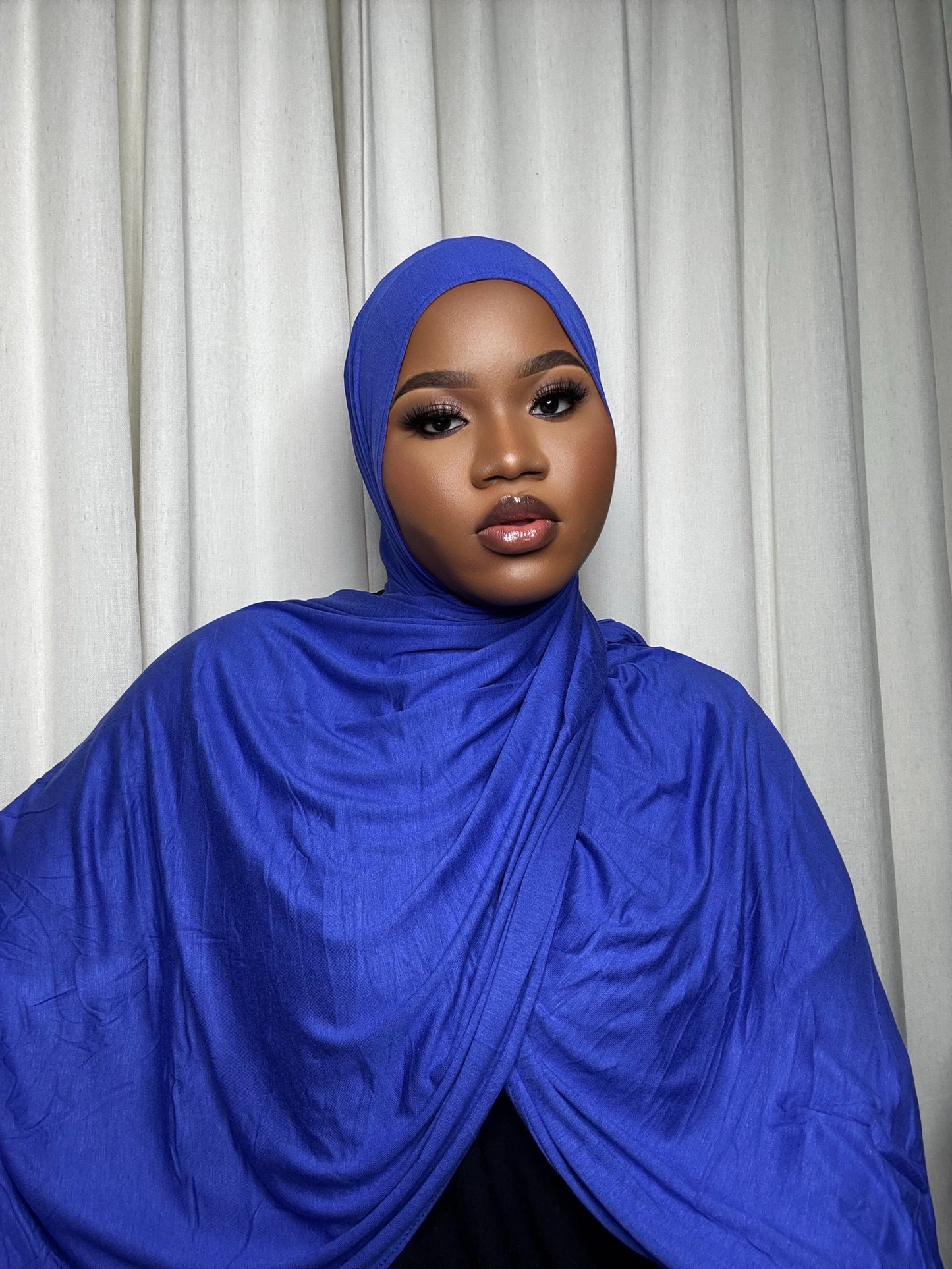 Jersey Hijab-Royal Blue￼