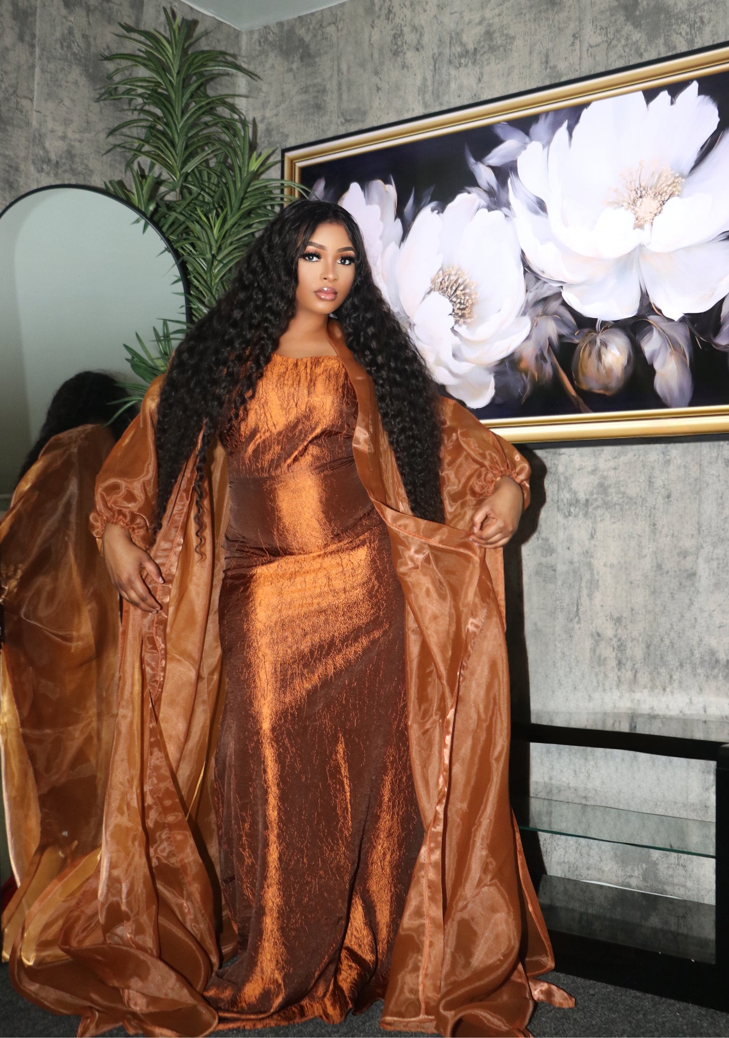 Cocoa Majesty Abaya Set