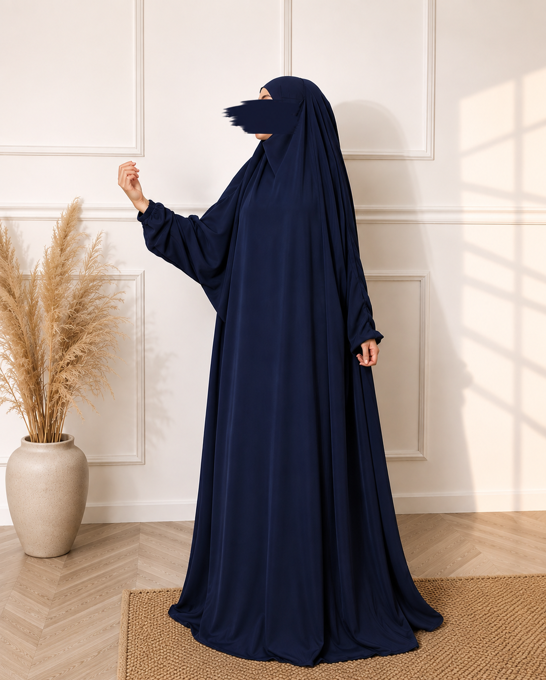 Navy Blue one piece jilbab