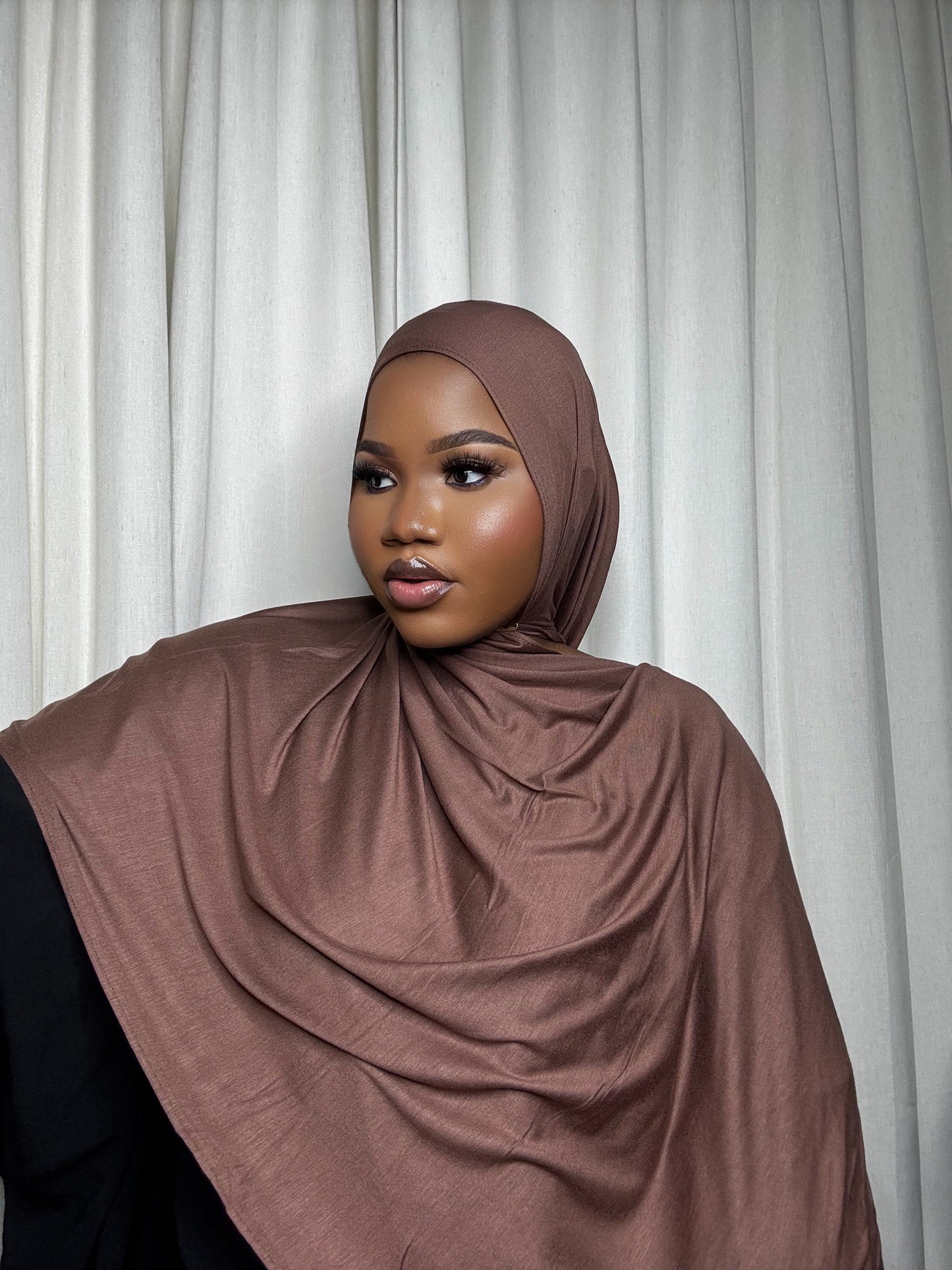Brown Jersey Hijab
