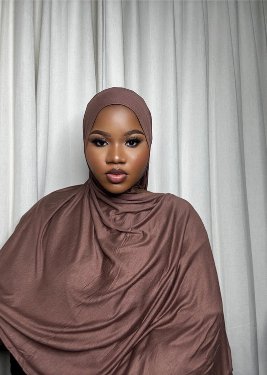 Brown Jersey Hijab