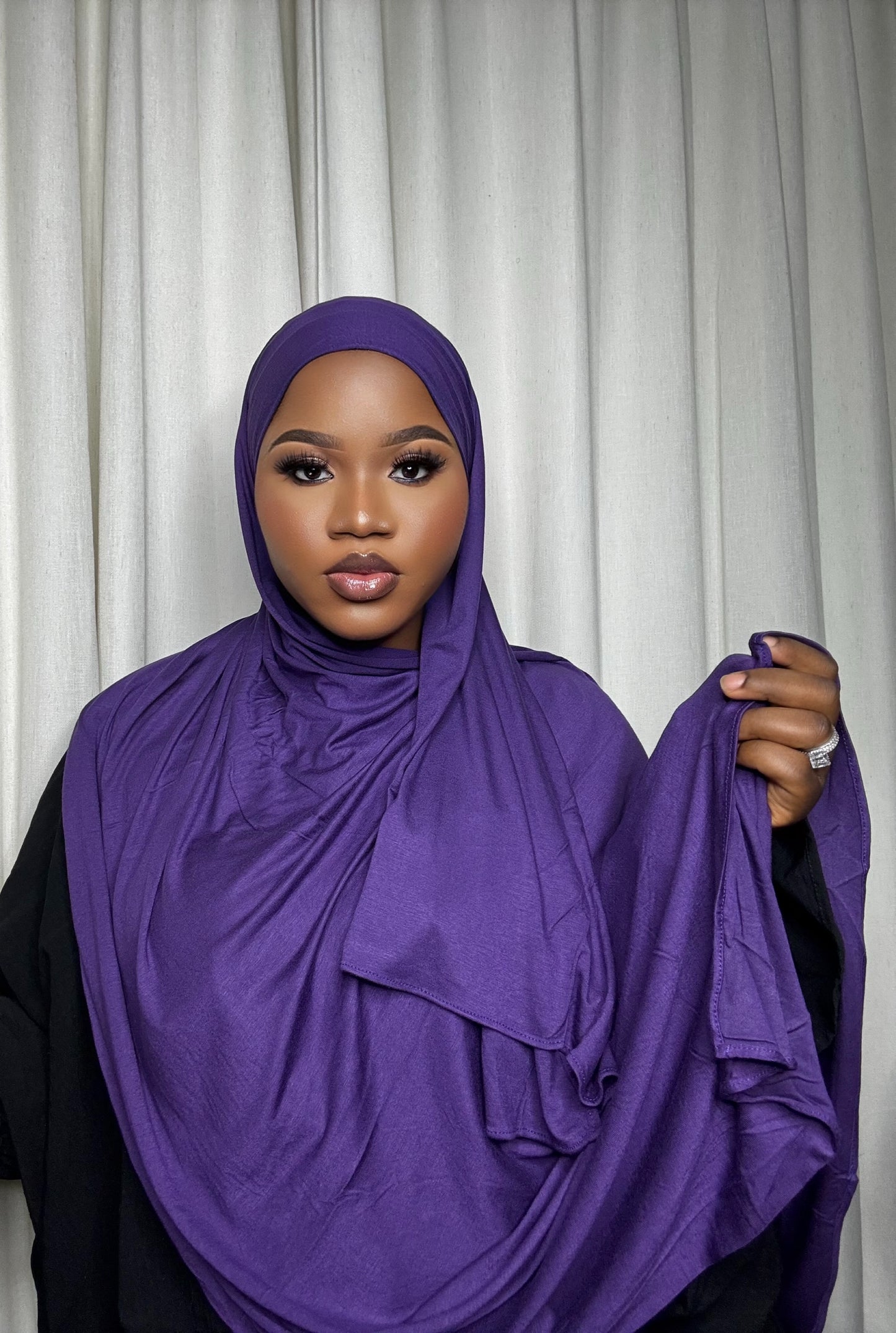 Jersey Hijab-Dark Purple