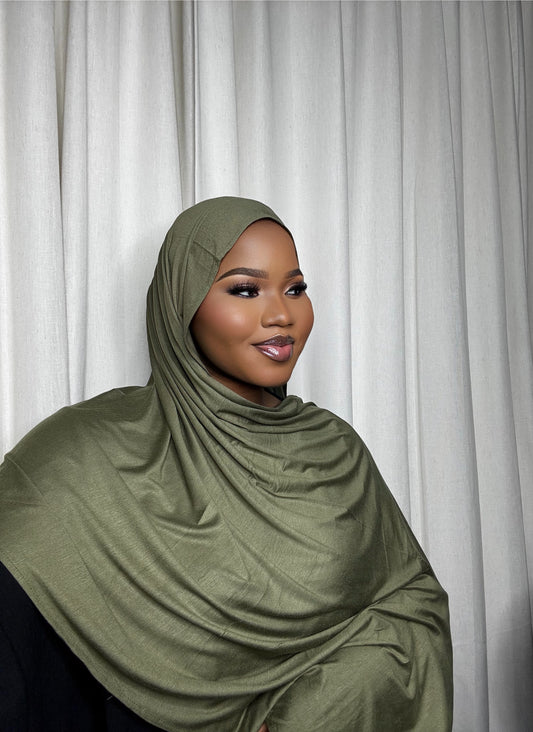 Olive Jersey Hijab