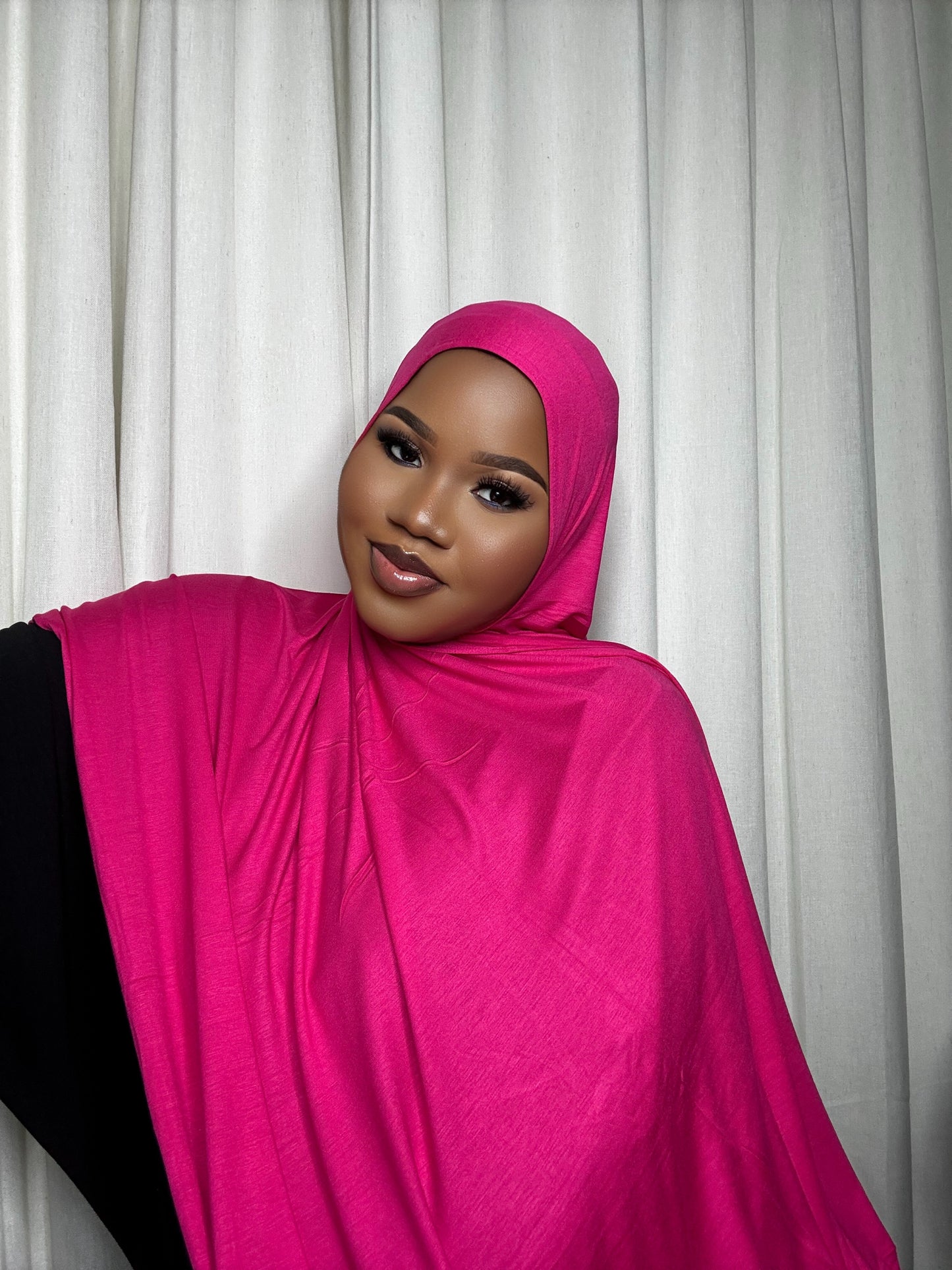 Jersey Hijab- Hot Pink