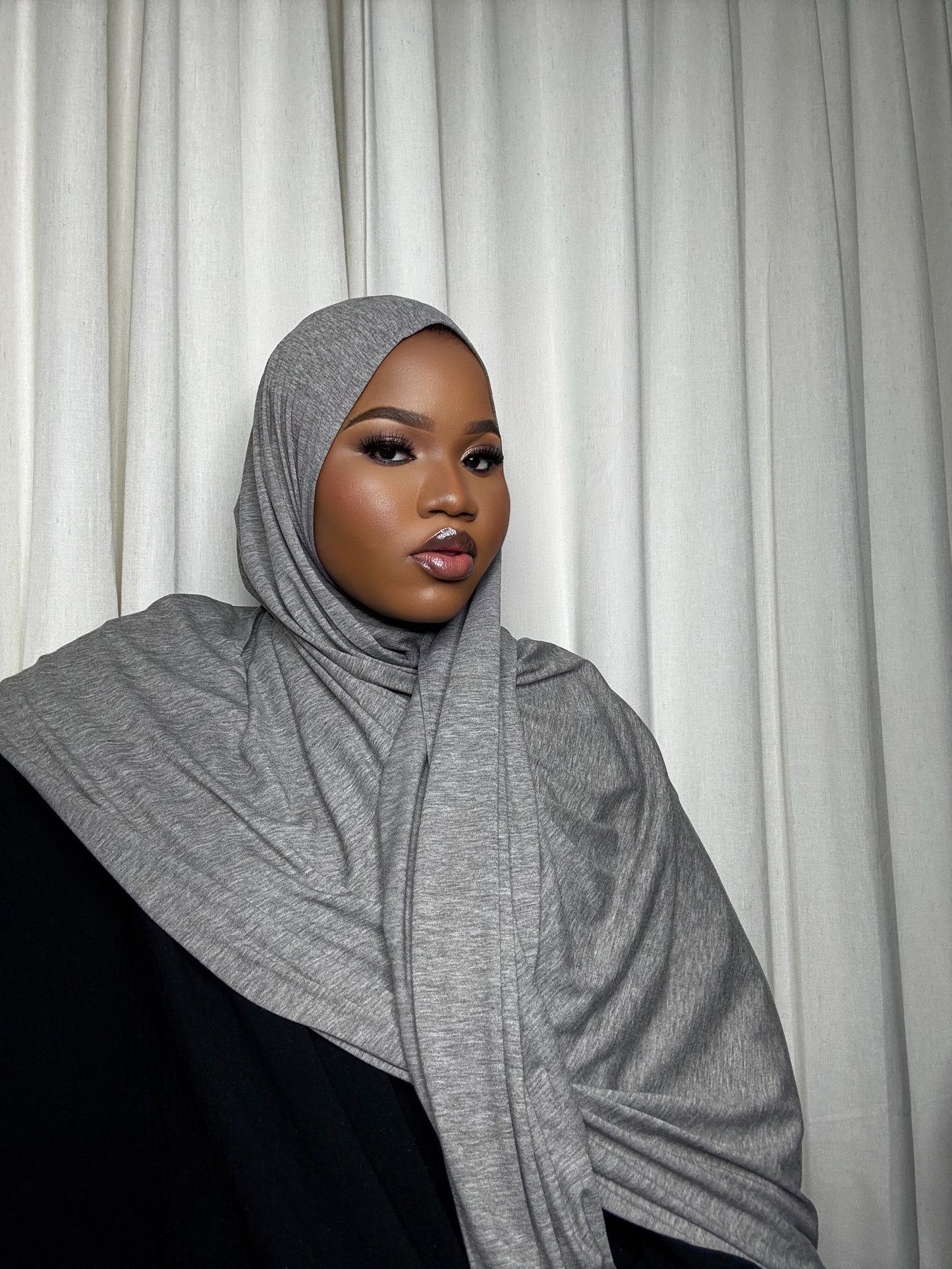 Gray Jersey Hijab