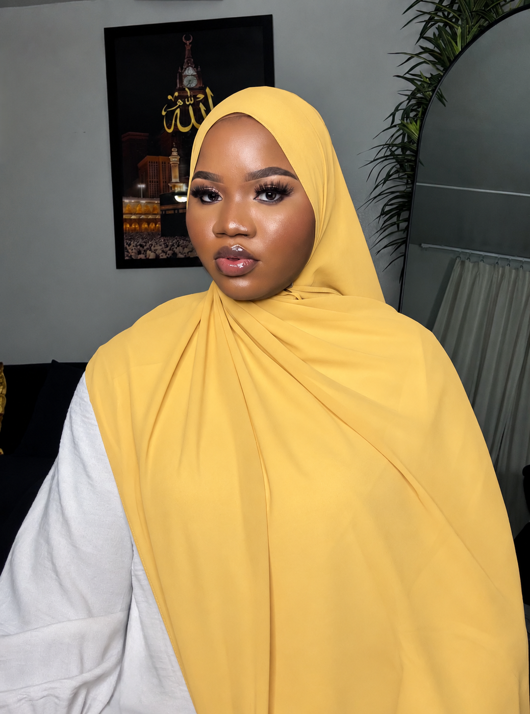 Yellow Chiffon Hijab
