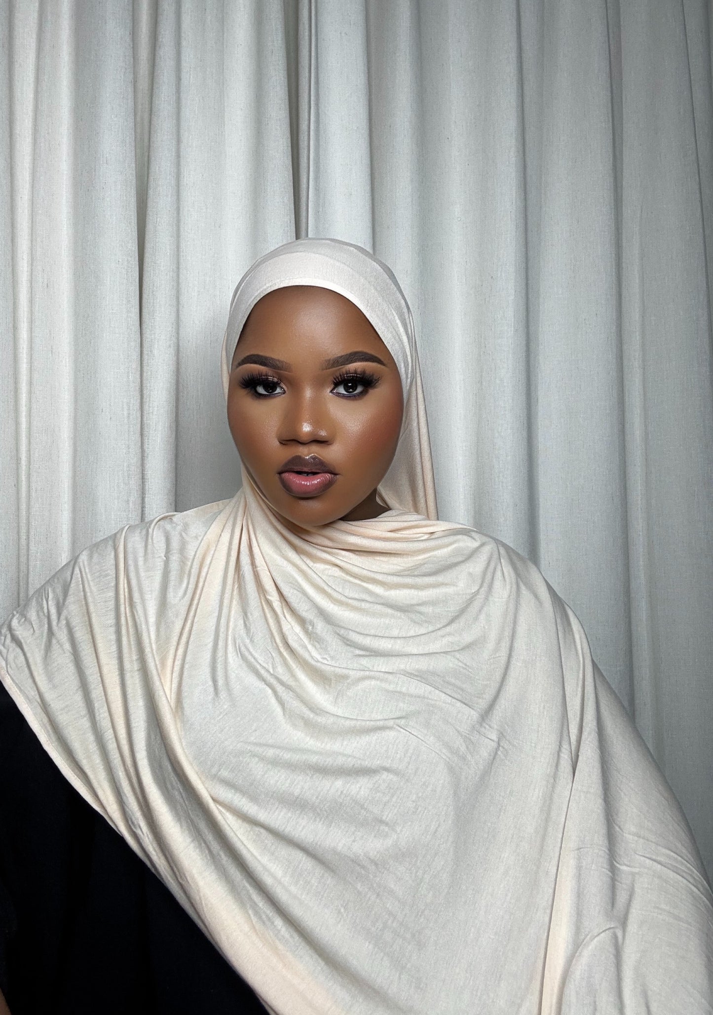 Jersey Hijab-Cream