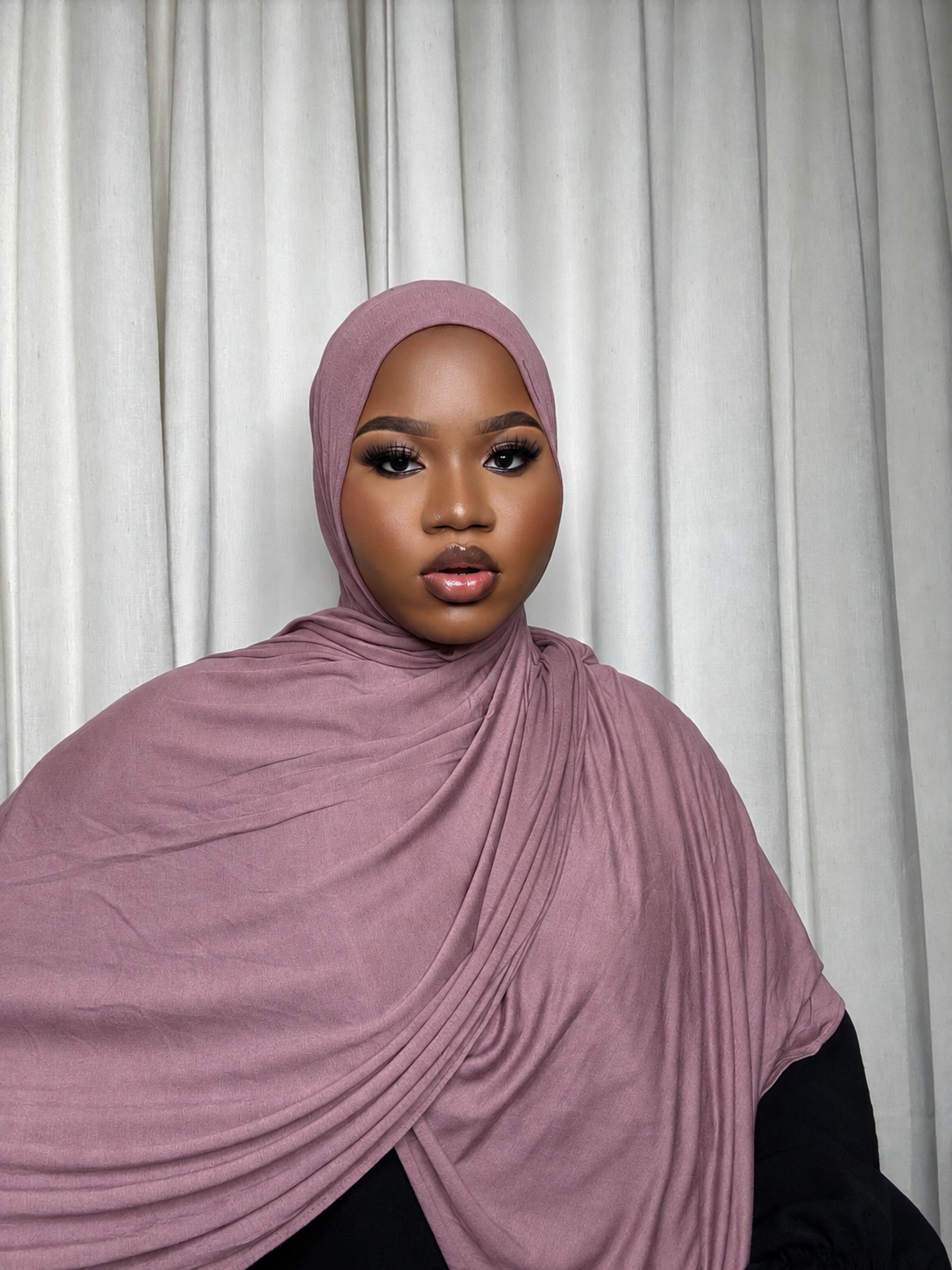 Dark Pink Jersey Hijab