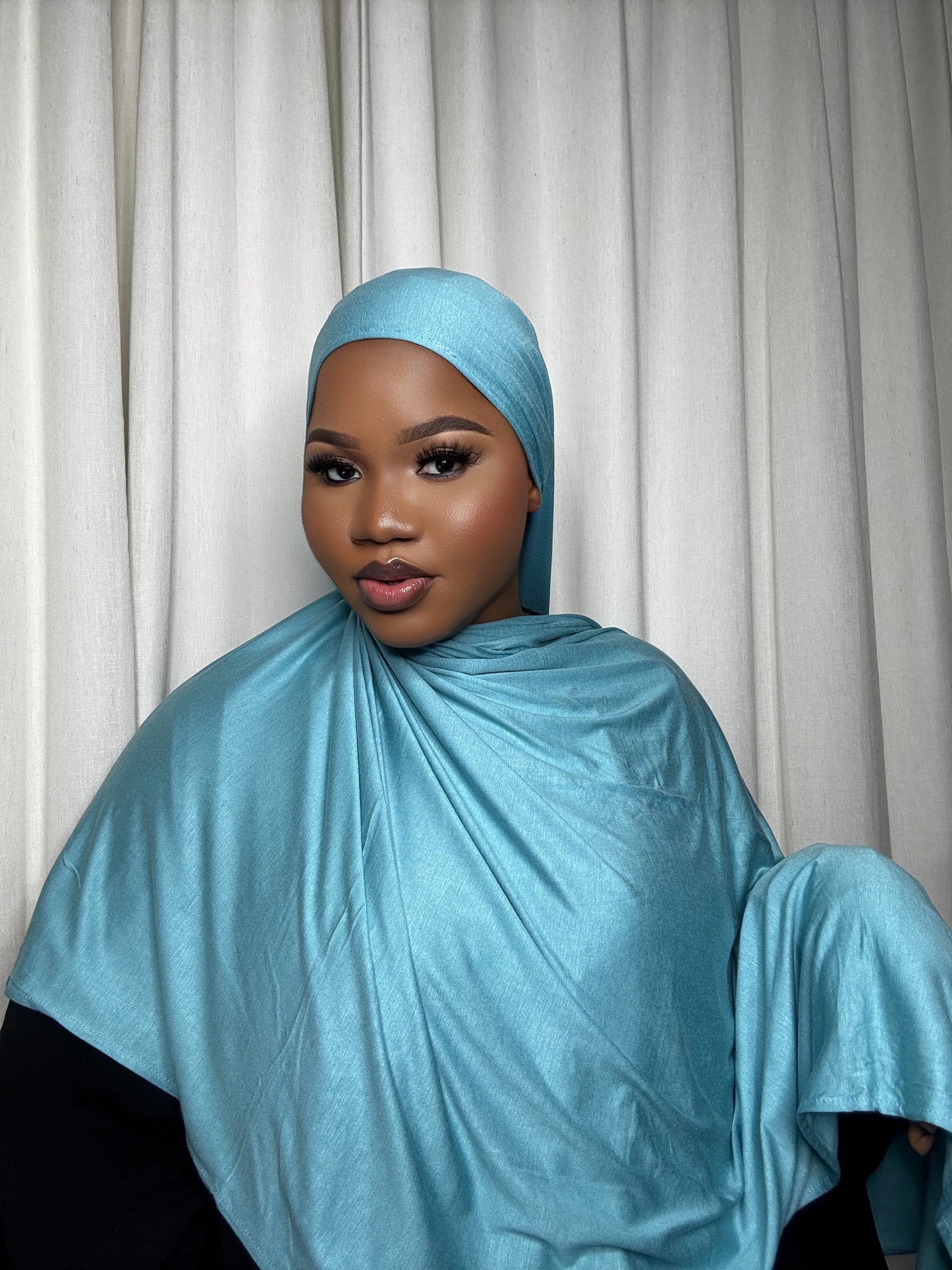 Jersey Hijab-Air Force Blue