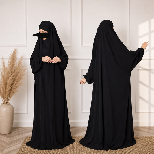 Black One piece Jilbab