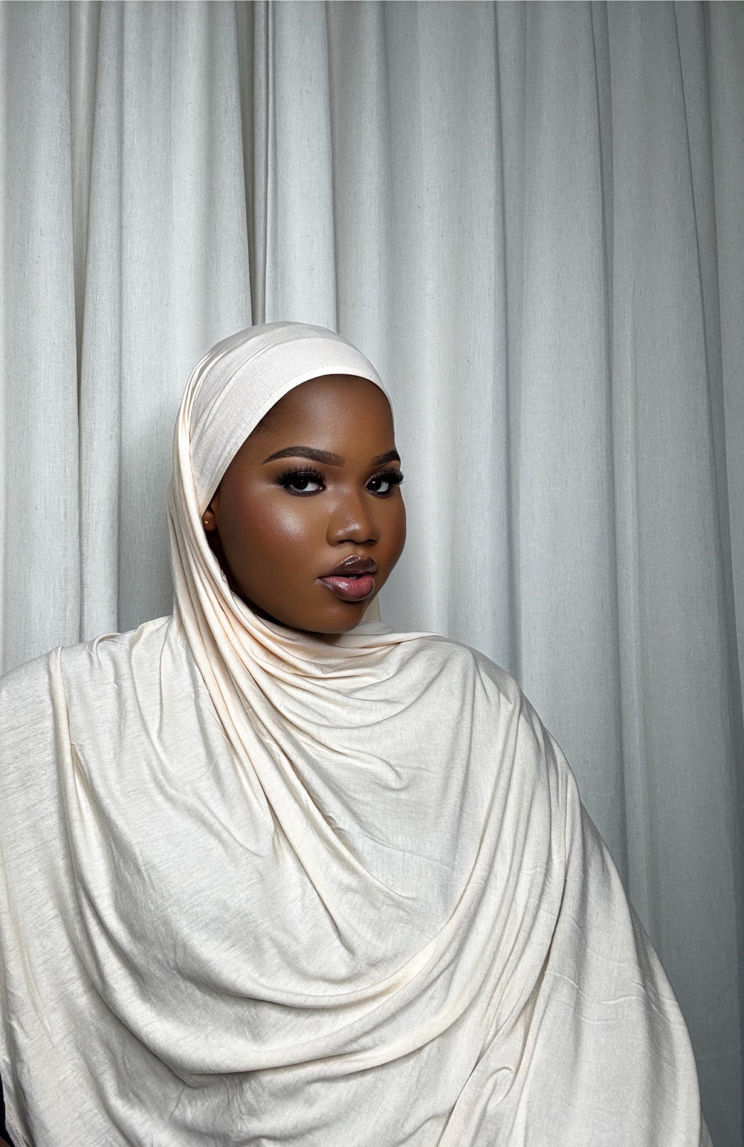 Jersey Hijab-Cream