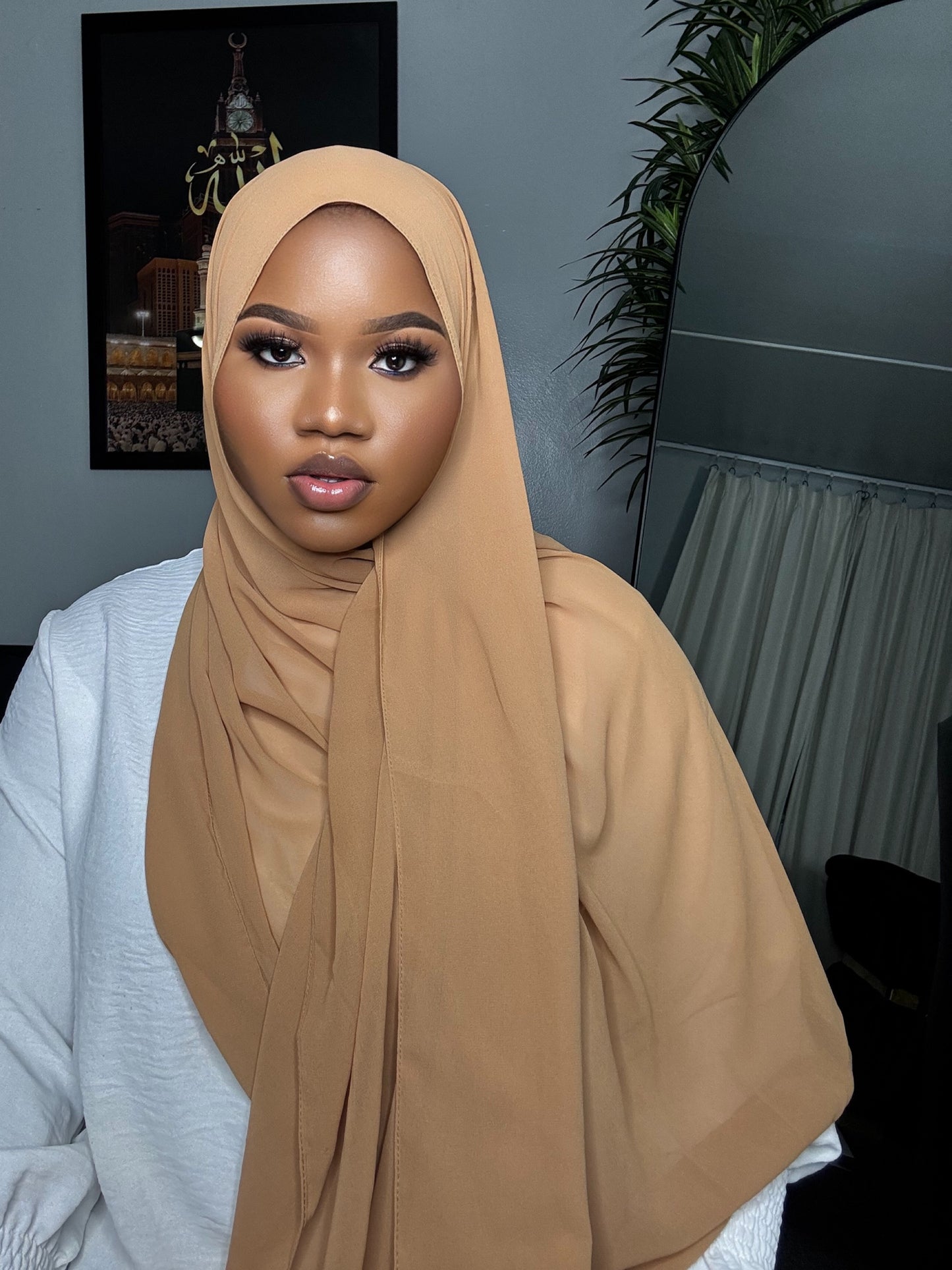 Gold Chiffon Hijab