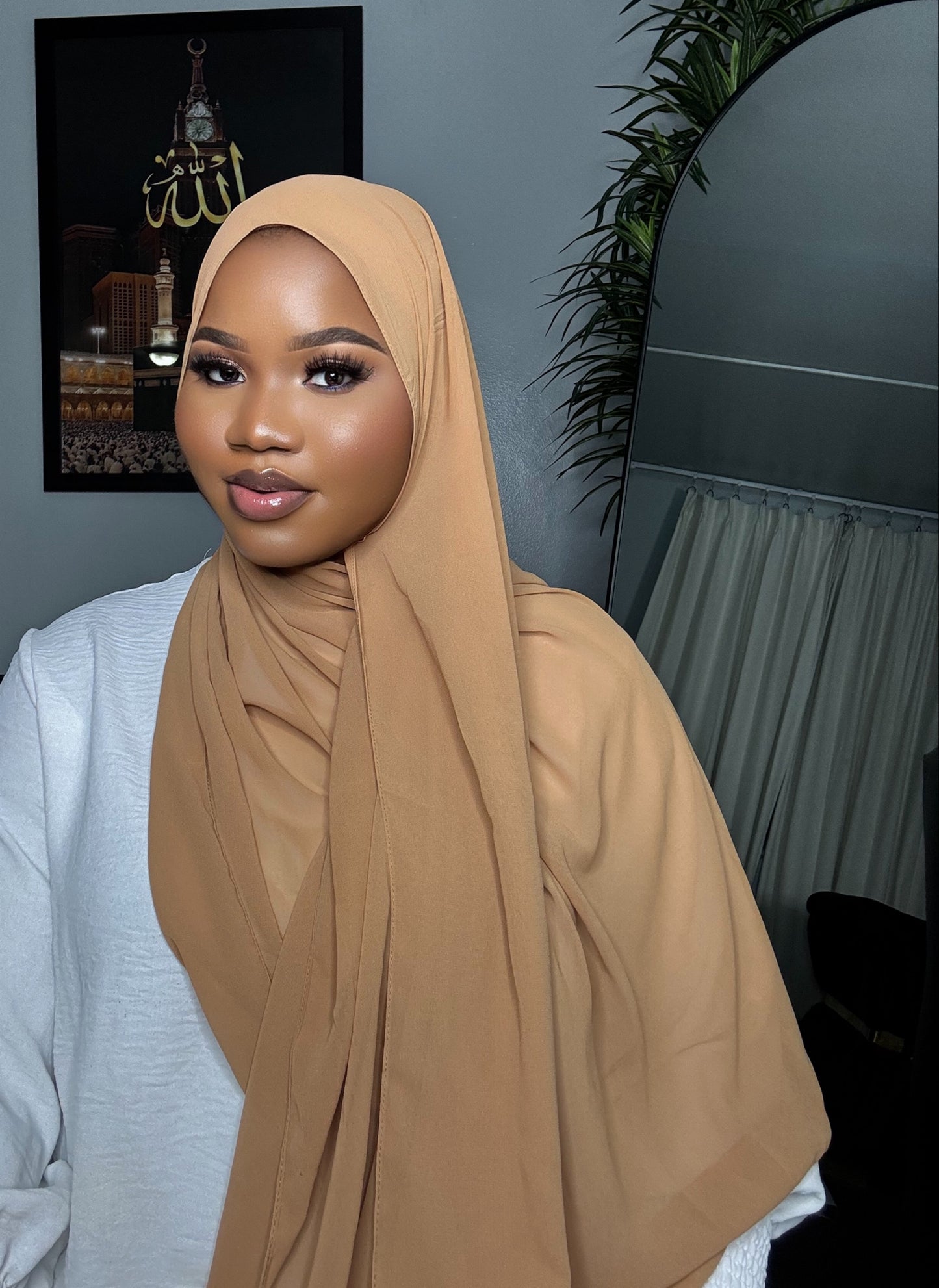 Gold Chiffon Hijab