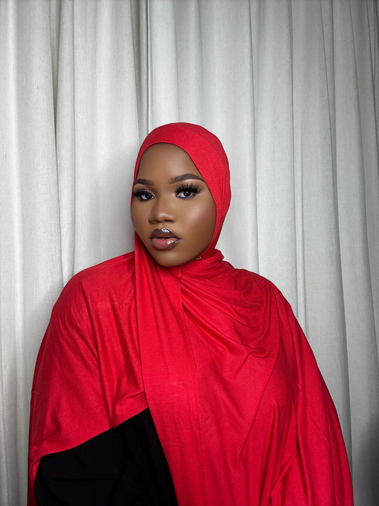 Red Jersey Hijab