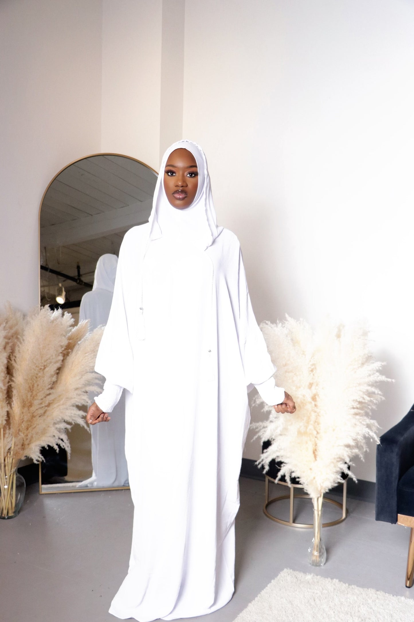 White Hoodie Jilbab