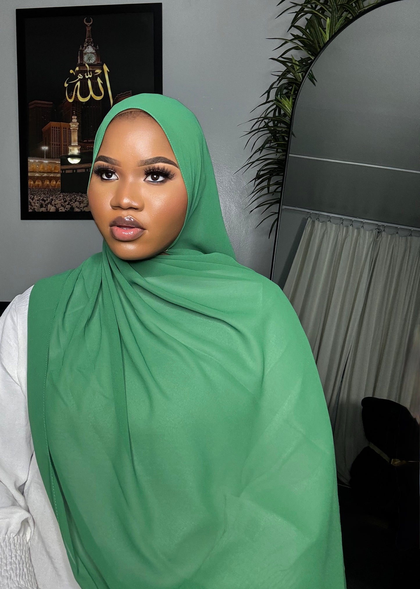 Green Chiffon Hijab