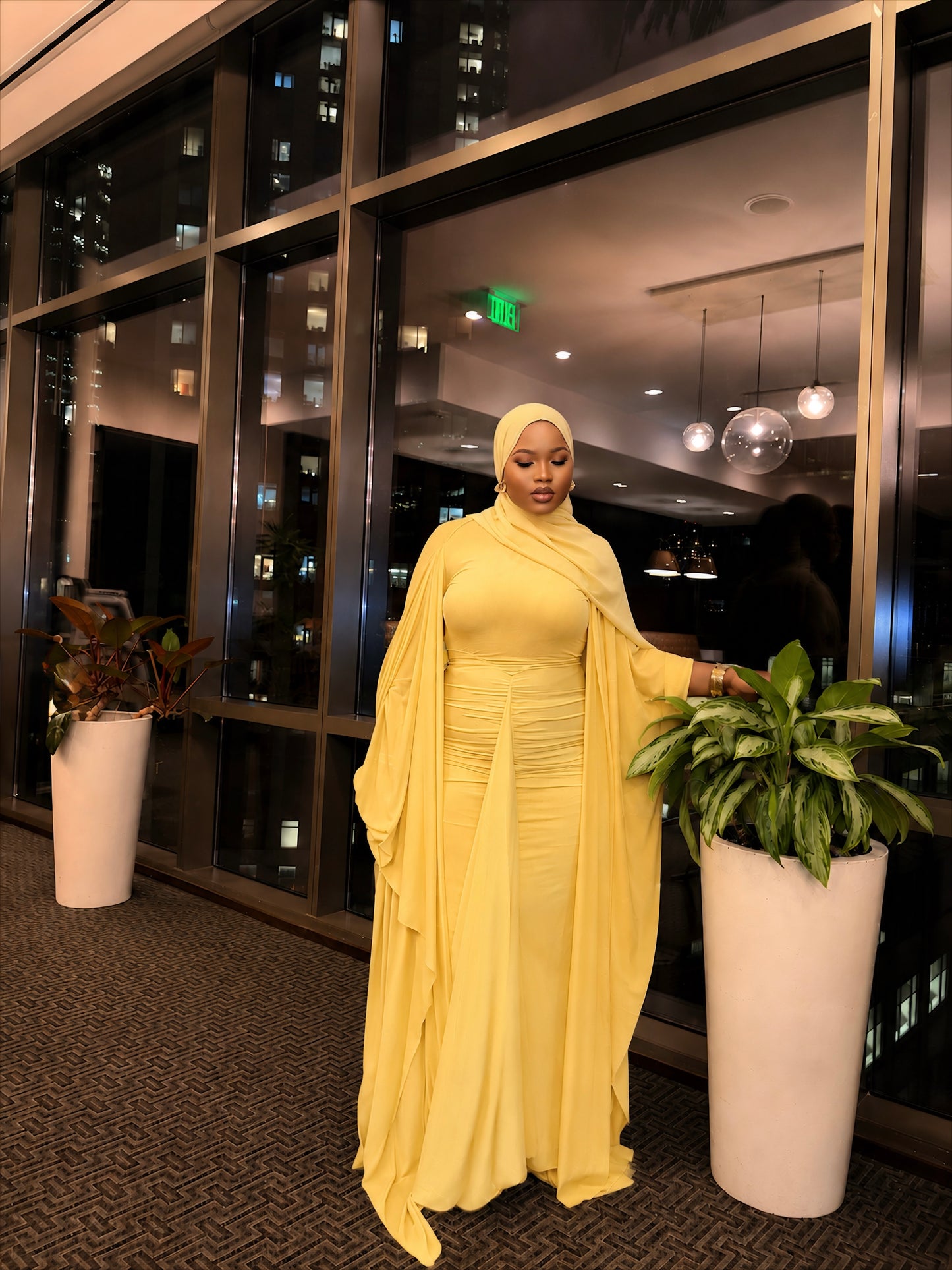 Luxurious Two-piece Abaya~Set