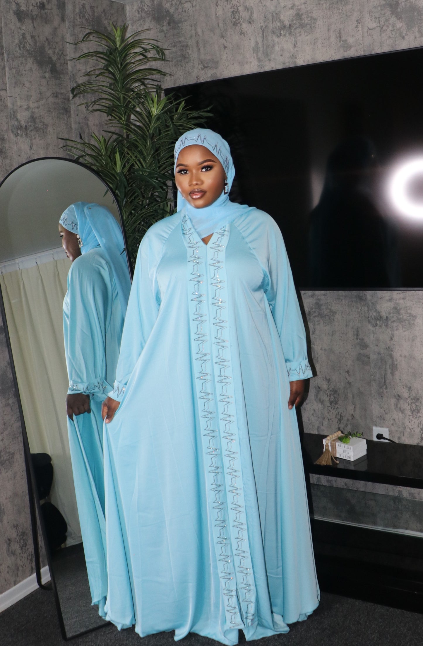 Sky Blue ~Abaya Dress