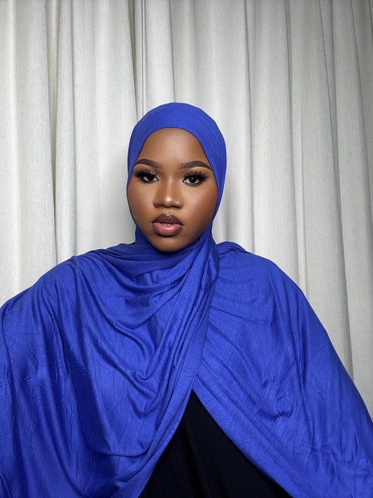 Jersey Hijab-Royal Blue￼