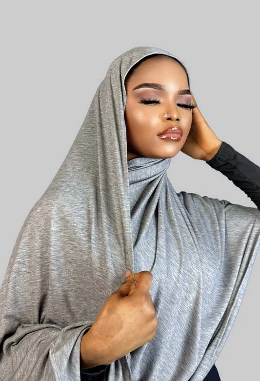 Gray Jersey Hijab